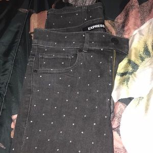 Black Express Diamond Jeans Size 6R